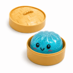 dumpling squishy glitter blue
