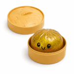 Dumpling Squishy glitter gold