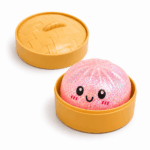 dumpling squishy glitter pink