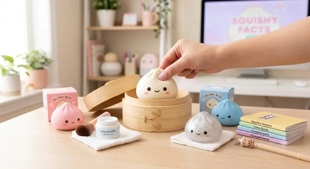 The complete guide about dumpling squishies including care, cleaning, and safety tips.
